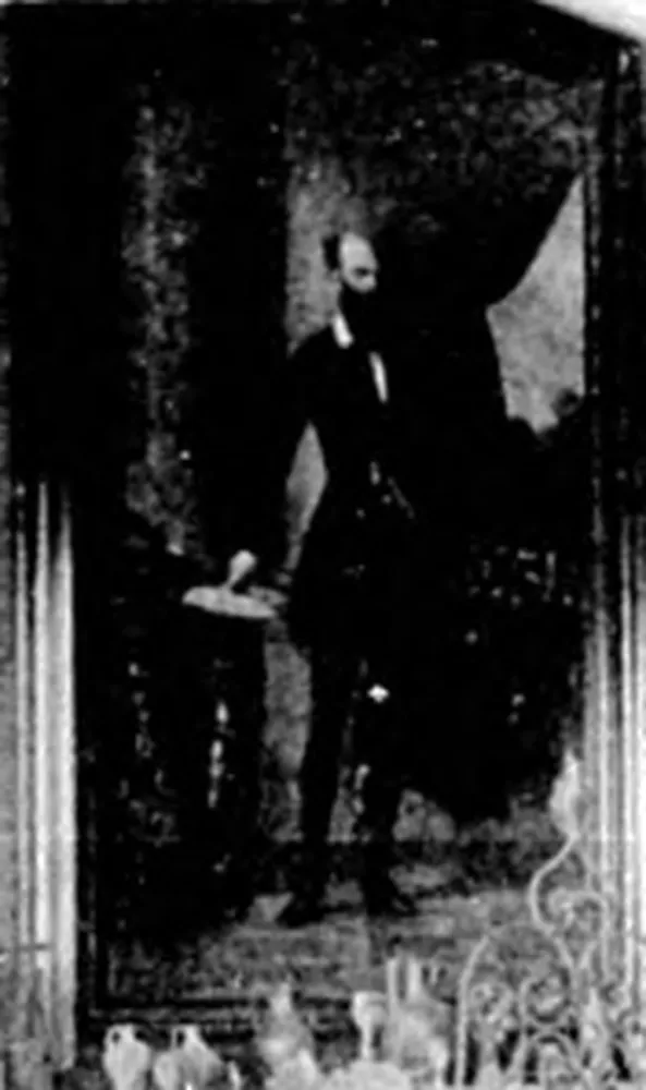 Barabás Miklós Batthyány Lajos egészalakos portréja, 19. századi magyar főnemesi viseletben