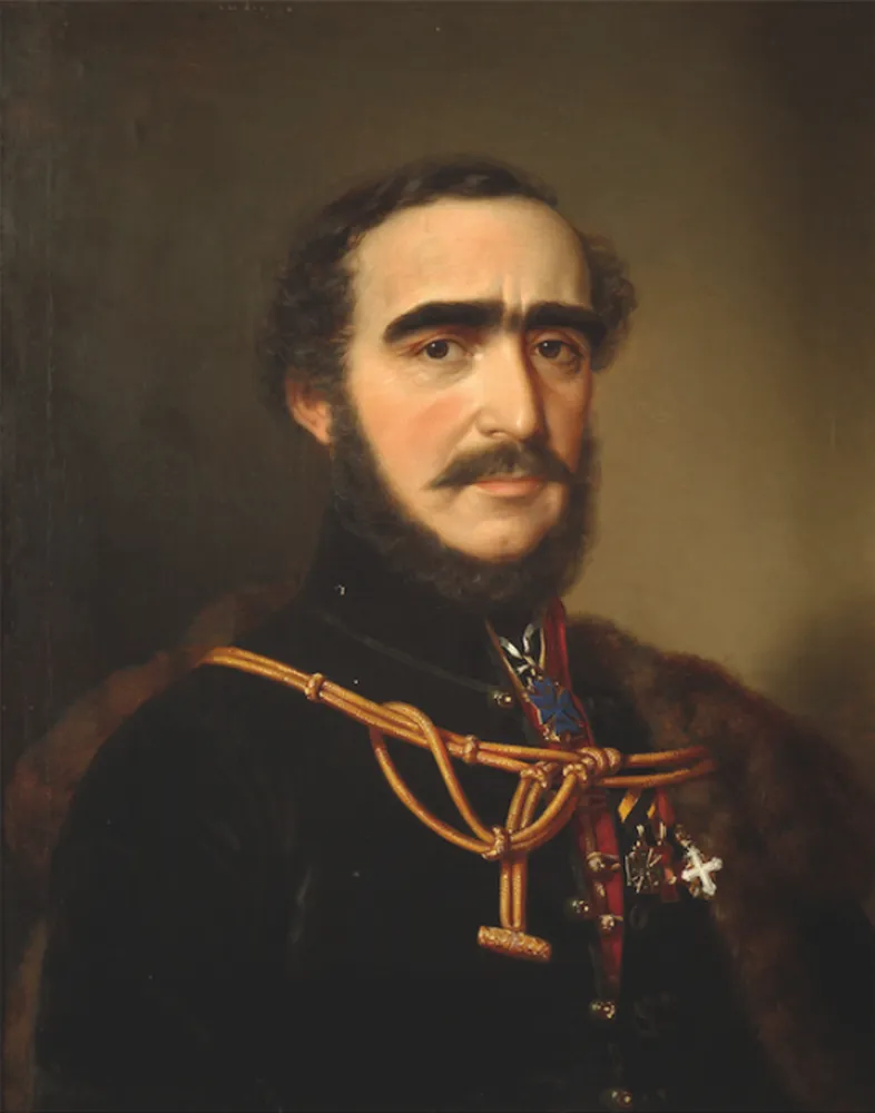 Barabás Miklós: Széchenyi István portréja, 1848, mellkép korábbi 1836-os ábrázolások alapján