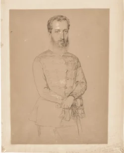 Guyon Richárd portréja – honvédtábornok, 1849 Barabás Miklós litográfia Guyon Richárd honvédtábornok portréjáról 1849