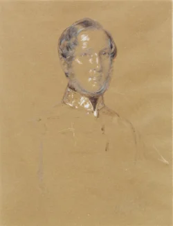 Leiningen-Westerburg Károly portréja – 1847 körül Barabás Miklós rajz Leiningen-Westerburg Károly portréjáról 1847 körül