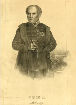 Bem József portréja – a szabadságharc lengyel származású tábornoka Barabás Miklós litográfia Bem József portréjáról katonai öltözetben