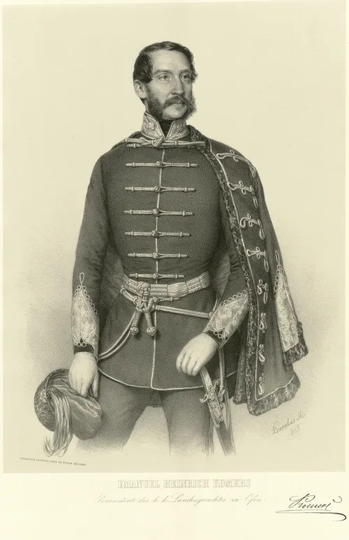 Emanuel Heinrich Komers Landesgericht president (A regionális bíróság elnöke)